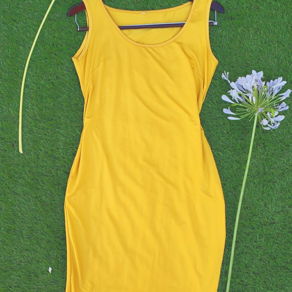 Sun yellow dress